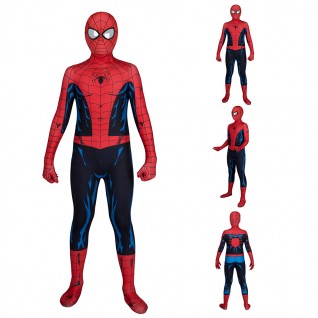 Spiderman Vintage Comic Book Suit Spider-Man PS5 Jumpsuit Cosplay Costumes for Kids