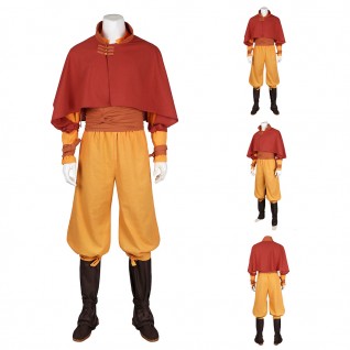 Aang Halloween Cosplay Costumes Avatar The Last Airbender Suit Adult Outfit