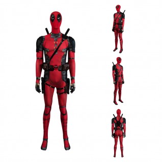 Deadpool 3 Cosplay Jumpsuit Deadpool Wade Wilson Halloween Costume Printed Version