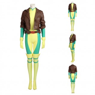 X-Men Anna Marie Halloween Cosplay Costumes Rogue Suit