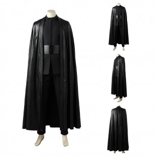 Kylo Ren Black Cosplay Suit Star Wars The Last Jedi Halloween Costumes