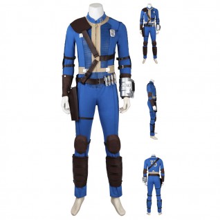 Fallout 33 Blue Cosplay Costumes Fallout Season 1 Suit Halloween Men Uniform