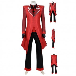 Alastor Halloween Cosplay Costumes Hazbin Hotel Suit Men Red Outfits