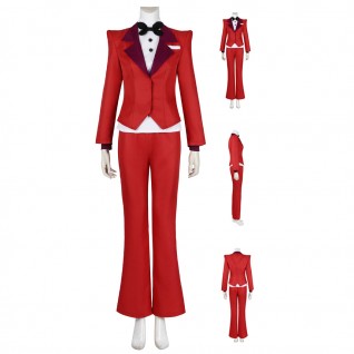 Charlie Morningstar Red Cosplay Costumes Hazbin Hotel Suit Women Uniform Halloween Outfits