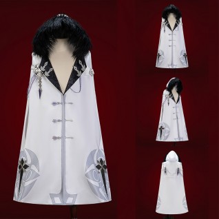 Fatui Halloween Suit Game Genshin Impact Cosplay Costumes Hooded Cloak