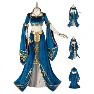 Princess Zelda Halloween Cosplay Costumes The Legend of Zelda Breath of the Wild Suit Dress Outfits