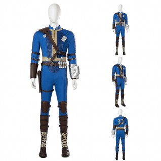 Fallout Man Cosplay Costumes TV Drama Fallout Suit Halloween Blue Outfits