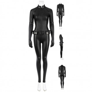 Selina Kyle Black Cosplay Costumes The Bat Knight Catgirl Halloween Suit