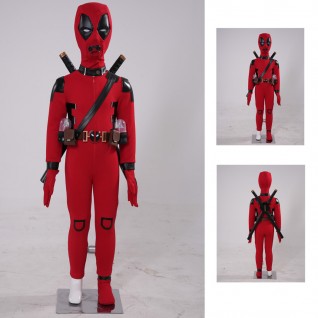 Baby Deadpool Cosplay Costumes Deadpool 3 Kids Suit Babypool Red Outfits