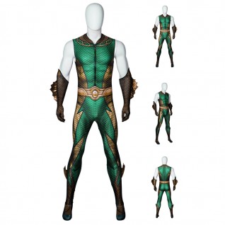 The Deep Jumpsuit The Boys Costumes Green Cosplay Suit for Halloween