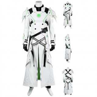 Final Fantasy VII Ever Crisis Suit FF7 EC Sephiroth Costume Male White Halloween Outfit