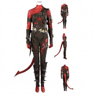 Baldurs Gate 3 Karlach Cosplay Costume Game BG3 Suit Halloween Outfit