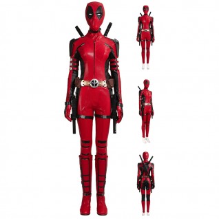 Deadpool 3 Lady Cosplay Costume Deadpool & Wolverine Ladypool Halloween Suit Top Level