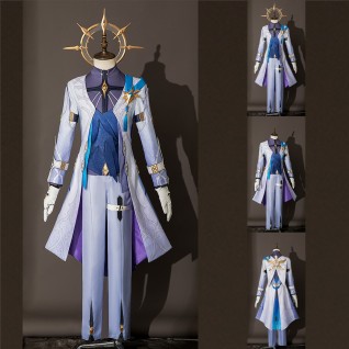 Honkai Star Rail Sunday Halloween Cosplay Costumes Game White Blue Uniform Suit