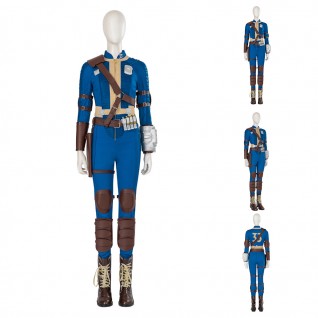 Fallout Lucy Costumes TV Fallout Female Halloween Cosplay Suit Blue Outfits