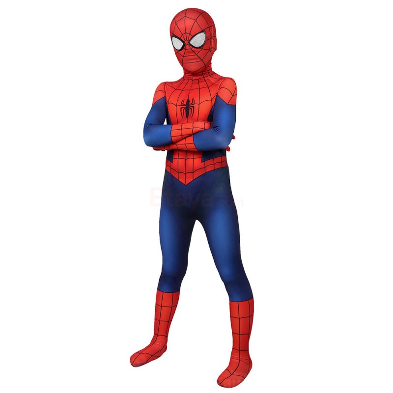 Classic Ultimate Spider-Man Suit for Kids Spiderman Cosplay Costume