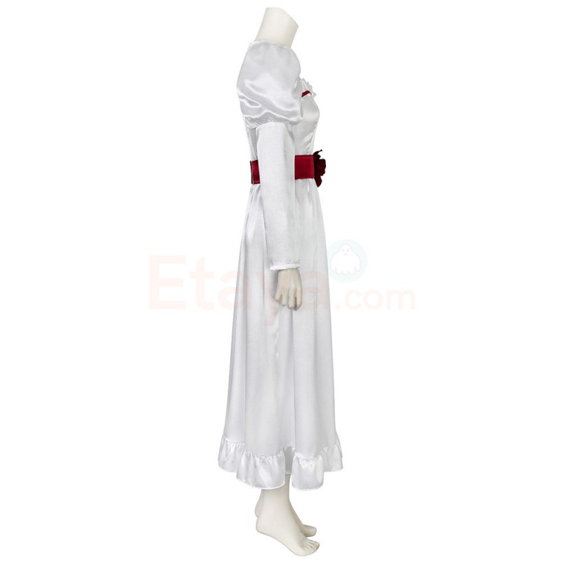 Annabelle Cosplay Costumes Halloween White Dress Suit