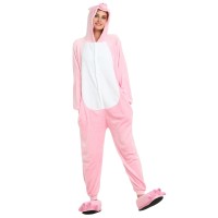 Pink Pig Kigurumi Animal Onesie Pajama Costumes for Adult