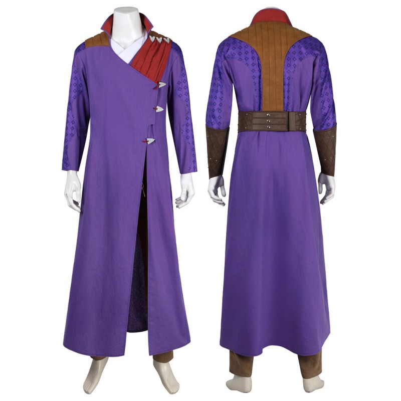 BG3 Gale Costumes Baldurs Gate Suit Purple Halloween Cosplay Outfit