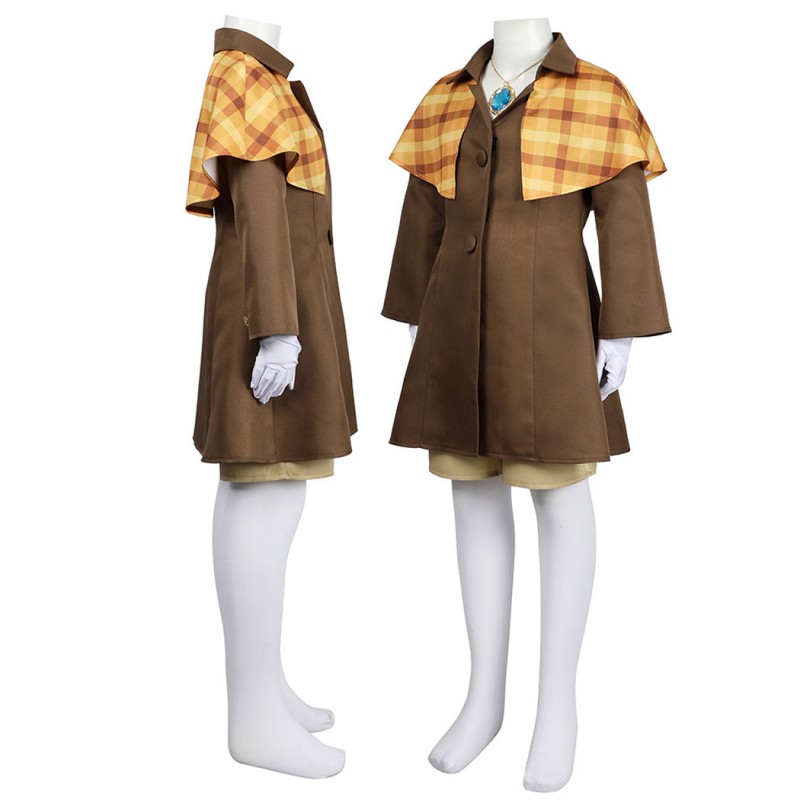 Detective Peach Brown Cosplay Costume Game Princess Peach Showtime Suit ...