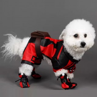 Dogpool Costumes Deadpool 3 Wolverine Dogpool Wade Wilson Suit Pet Dog Clothes