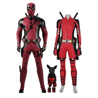 Deadpool 3 Costume 2024 Couples Deadpool Wade Wilson Suit Lady Deadpool Outfits with Dogpool Clothes